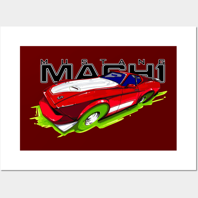 MUSTANG MACH 1 Wall Art by the_vtwins